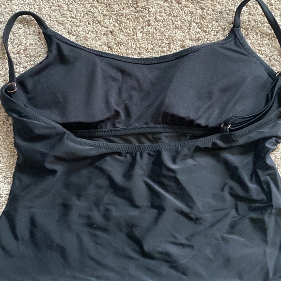 Shade and Shore Mesh Front Medium Coverage One Piece Swimsuit size XL Black - Picture 10 of 11